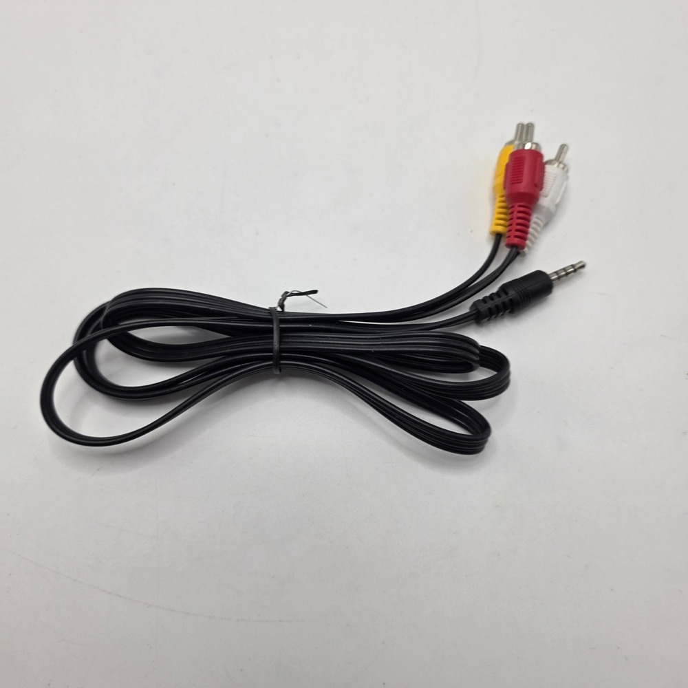 3.5mm to 3 RCA AV Cable Camcorder TV Adapter Composite Audio Video Cord Black